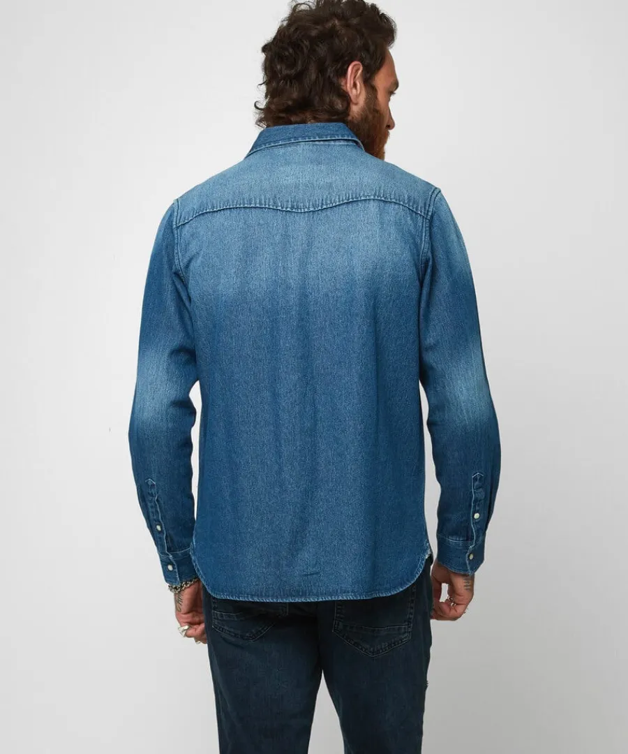 loved_and_lived_in_denim__1.webp Cheap Joe Browns Loved And Lived In Denim Shirt Blue