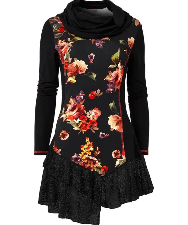 Sale Joe Browns Lovely Lace Trim Jersey Tunic Black