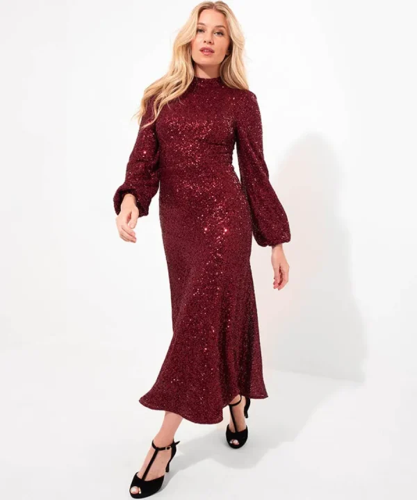 Sale Joe Browns Lucille Sequin Dress Red
