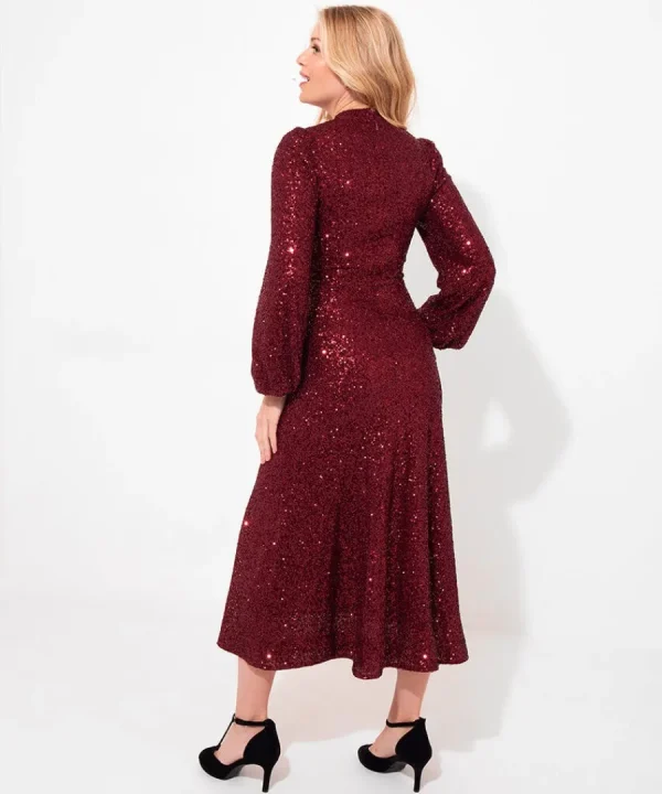 Sale Joe Browns Lucille Sequin Dress Red