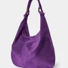 Online Joe Browns Luna Hobo Suede Bag Purple