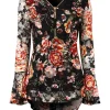 Store Joe Browns Macy Lace Zip Top Black