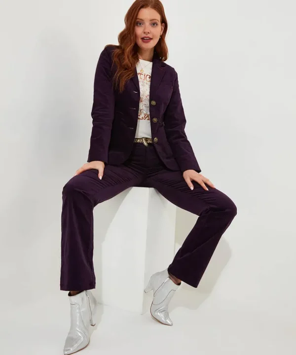 Clearance Joe Browns Magnificent Moleskin Jacket Purple