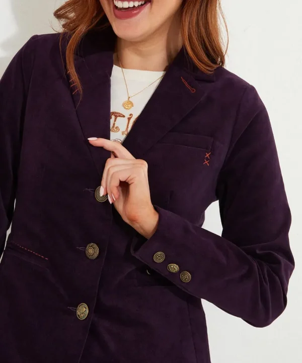 Clearance Joe Browns Magnificent Moleskin Jacket Purple