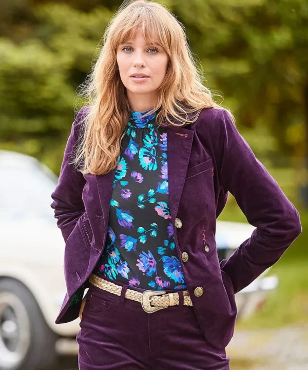 Clearance Joe Browns Magnificent Moleskin Jacket Purple