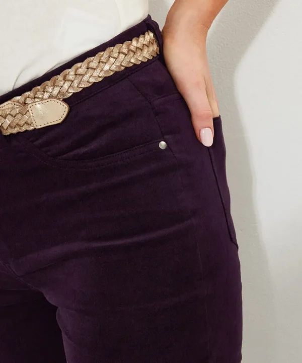 New Joe Browns Magnificent Moleskin Trousers Purple