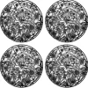 Fashion Joe Browns Magnificent Monochrome Floral Side Plates Black / White