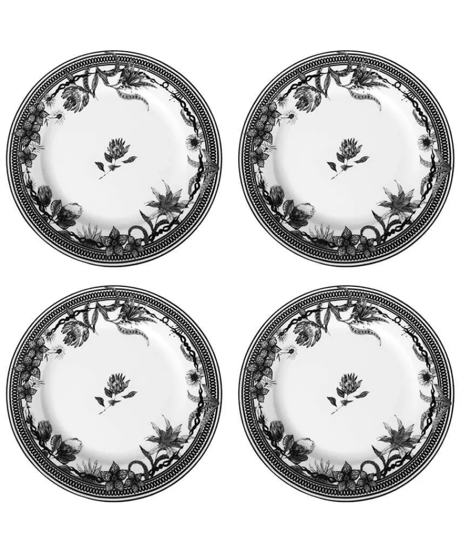magnificent_monochrome_fl_0.webp Clearance Joe Browns Magnificent Monochrome Floral Dinner Plates Black / White