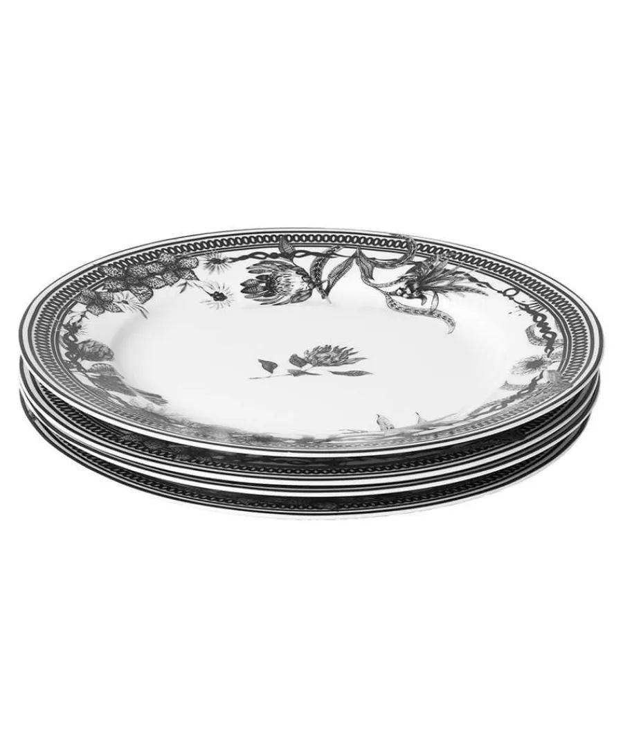 magnificent_monochrome_fl_1.webp Clearance Joe Browns Magnificent Monochrome Floral Dinner Plates Black / White