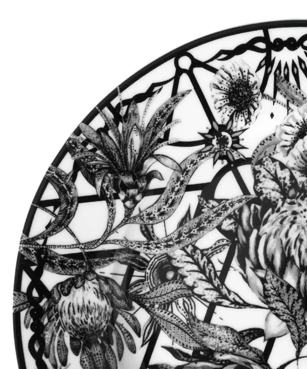 Fashion Joe Browns Magnificent Monochrome Floral Side Plates Black / White