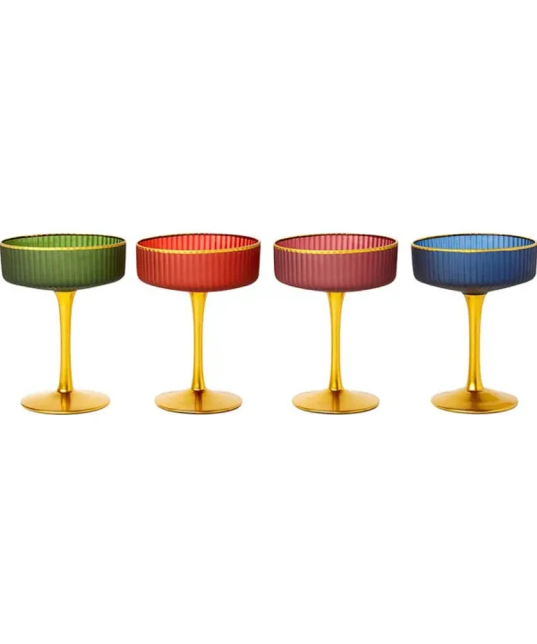 Sale Joe Browns Majestic Jewel Martini Glasses Set Of 4 Multi