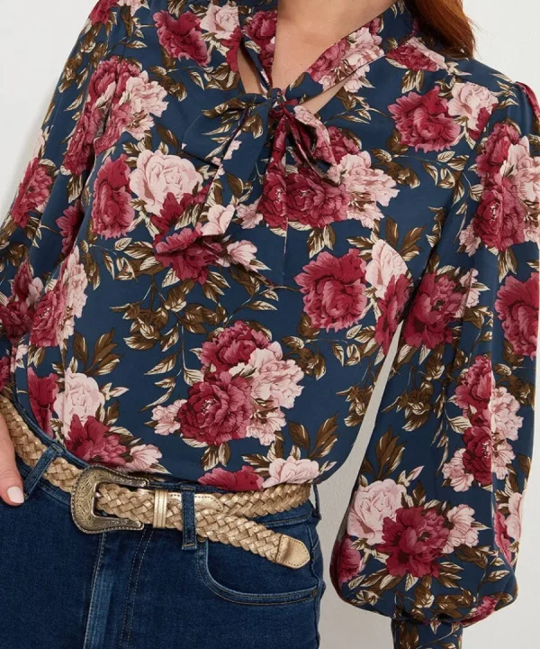 Shop Joe Browns Make A Statement Printed Blouse Blue