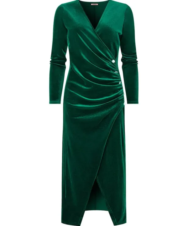 Best Joe Browns Make A Statement Velour Dress Green / Black