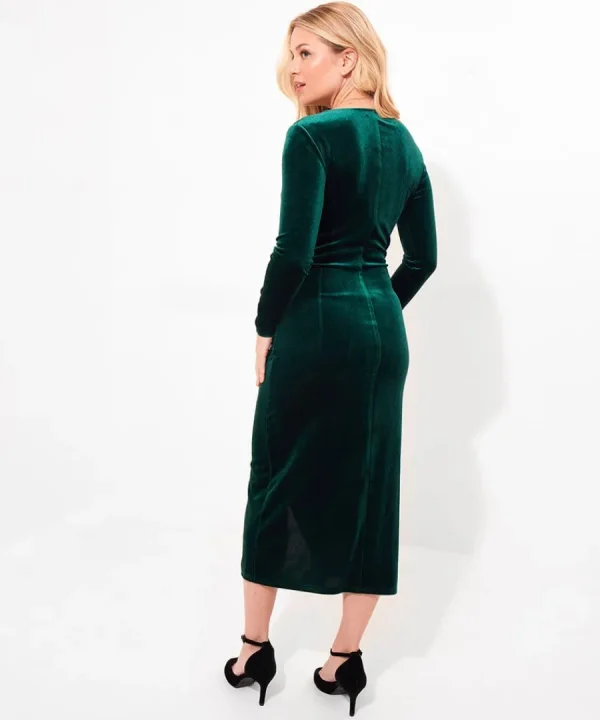 Best Joe Browns Make A Statement Velour Dress Green / Black