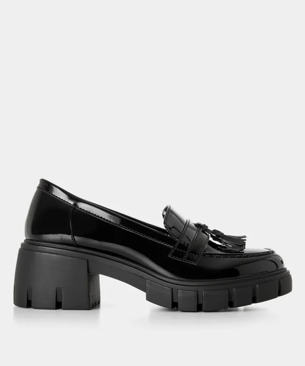 Shop Joe Browns Manor Road Chunky Loafers Black