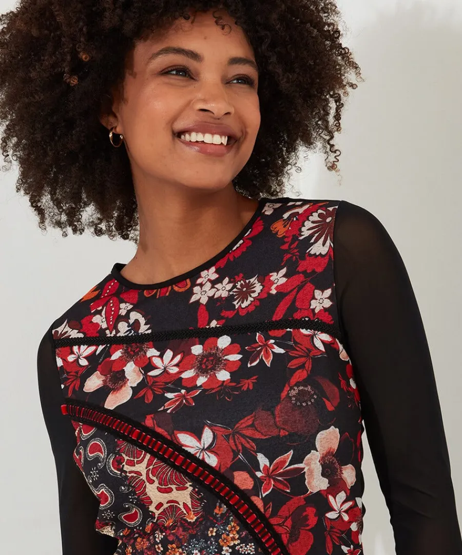 marcie_cutabout_mesh_top_3.webp Clearance Joe Browns Marcie Cutabout Mesh Top Orange