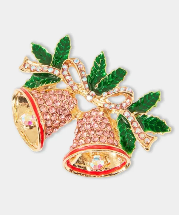 Cheap Joe Browns Merry Bells Vintage Style Brooch Multi