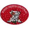 Outlet Joe Browns Merry Chuffin Christmas Bulldog Doormat Red