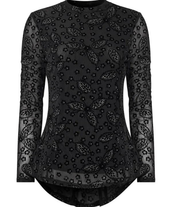 Best Sale Joe Browns Mesmerising Mesh Top Black