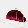 Fashion Joe Browns Midnight Hour Velvet Deco Bag Dark Red