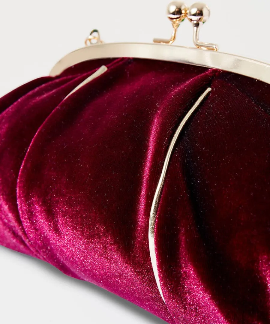 midnight_hour_velvet_deco_2.webp Fashion Joe Browns Midnight Hour Velvet Deco Bag Dark Red