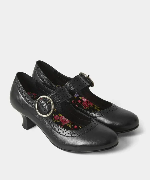 Best Joe Browns Mimi Leather Mary Jane Shoes Black