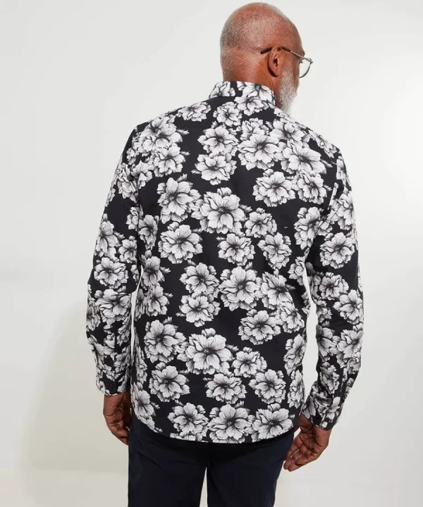 Shop Joe Browns Monochrome Floral Shirt White