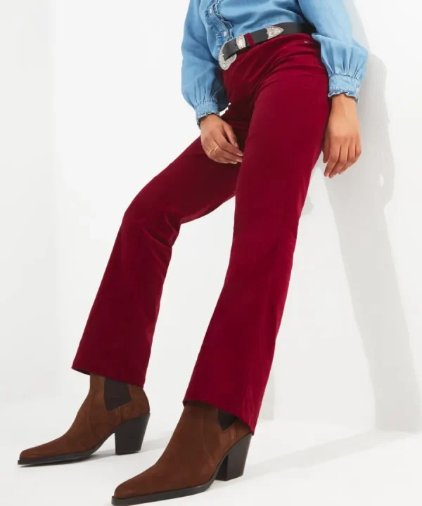 Fashion Joe Browns Must Have Moleskin Trousers Berry / Teal