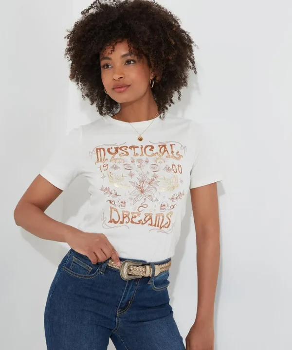 Online Joe Browns Mystical Magic T-Shirt Cream