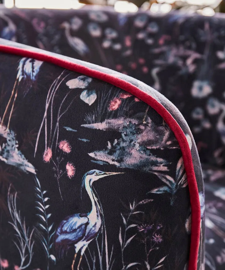 nouveau_herons_velvet_cha_2.webp Shop Joe Browns Nouveau Herons Velvet Chair Charcoal