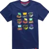 Hot Joe Browns On Repeat Tee Blue