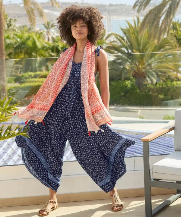 Fashion Joe Browns On The Beach Oversized Jumpsuit Navy
