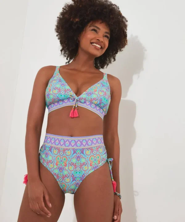 Sale Joe Browns Paradise Cove Bikini Top Blue Multi