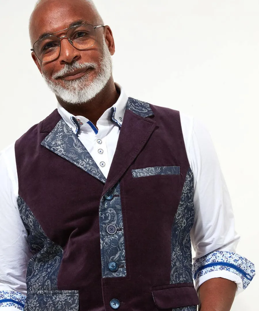 party_jacquard_waistcoat_3.webp Store Joe Browns Party Jacquard Waistcoat Purple