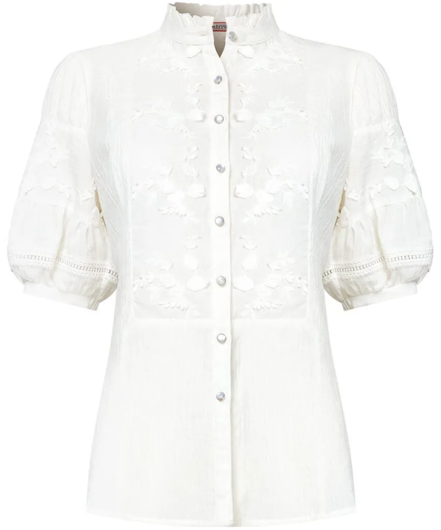 patsy_embroidered_blouse_0.webp Online Joe Browns Patsy Embroidered Blouse White
