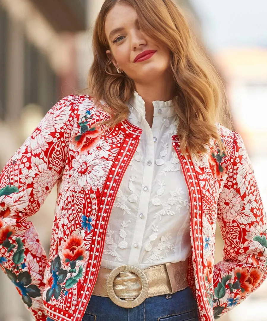 patsy_embroidered_blouse_5.webp Online Joe Browns Patsy Embroidered Blouse White