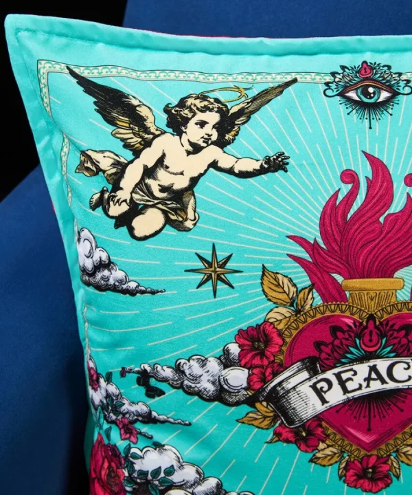 Discount Joe Browns Peace And Divinity Reversible Cushion Turquoise