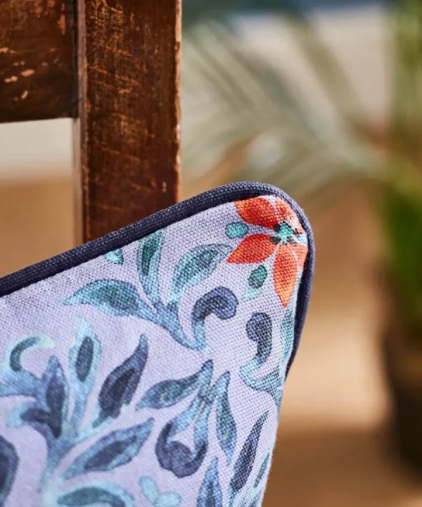 Online Joe Browns Peaceful Pergola Scene Reversible Cushion Blue