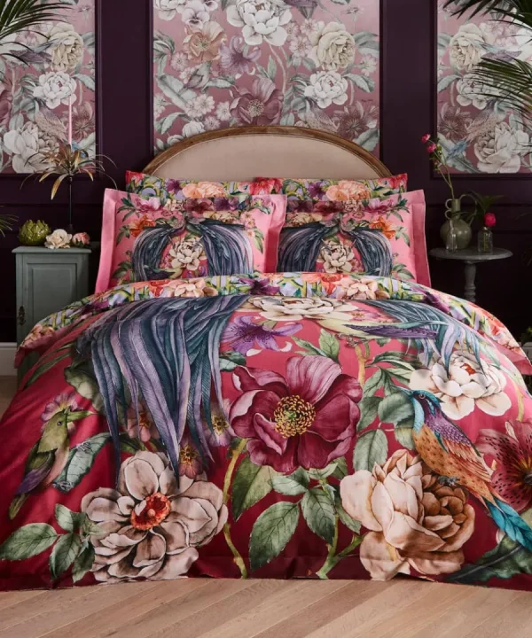 Flash Sale Joe Browns Peacock Plumage Reversible Duvet Set Pink