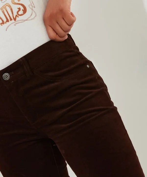 Shop Joe Browns Perfect Moleskin Trousers Chocolate