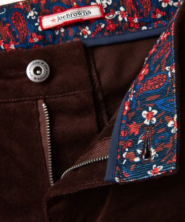 Shop Joe Browns Perfect Moleskin Trousers Chocolate