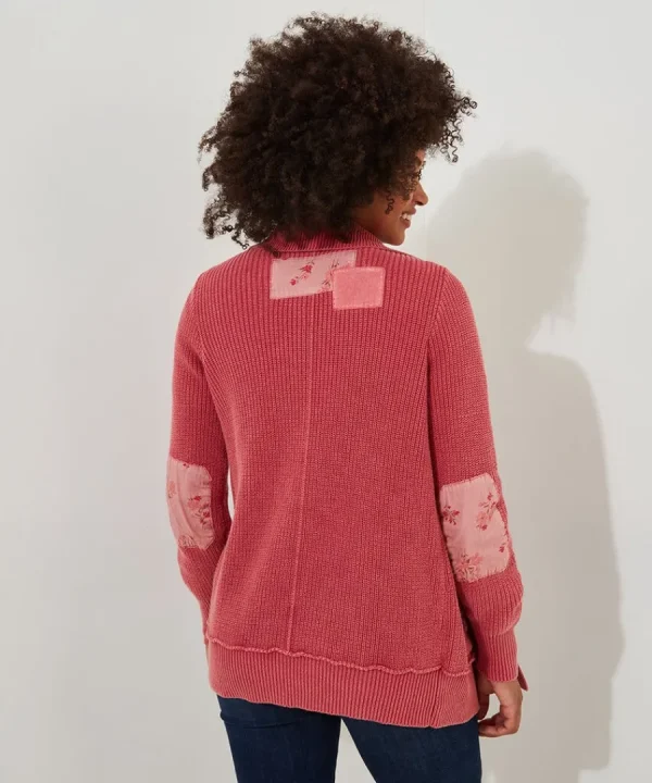 Clearance Joe Browns Perfect Patchwork Cardigan Pink