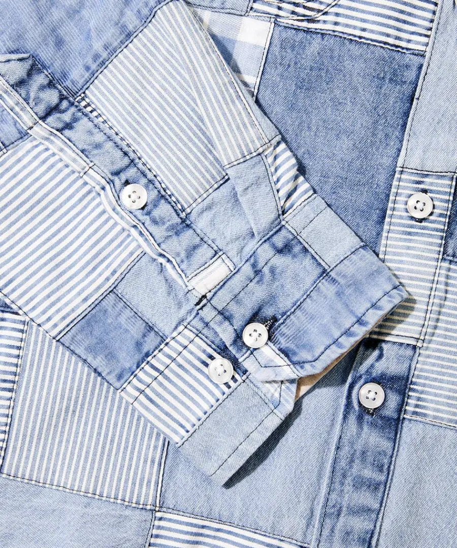 perfect_patchwork_shirt_7.webp Flash Sale Joe Browns Perfect Patchwork Shirt Blue
