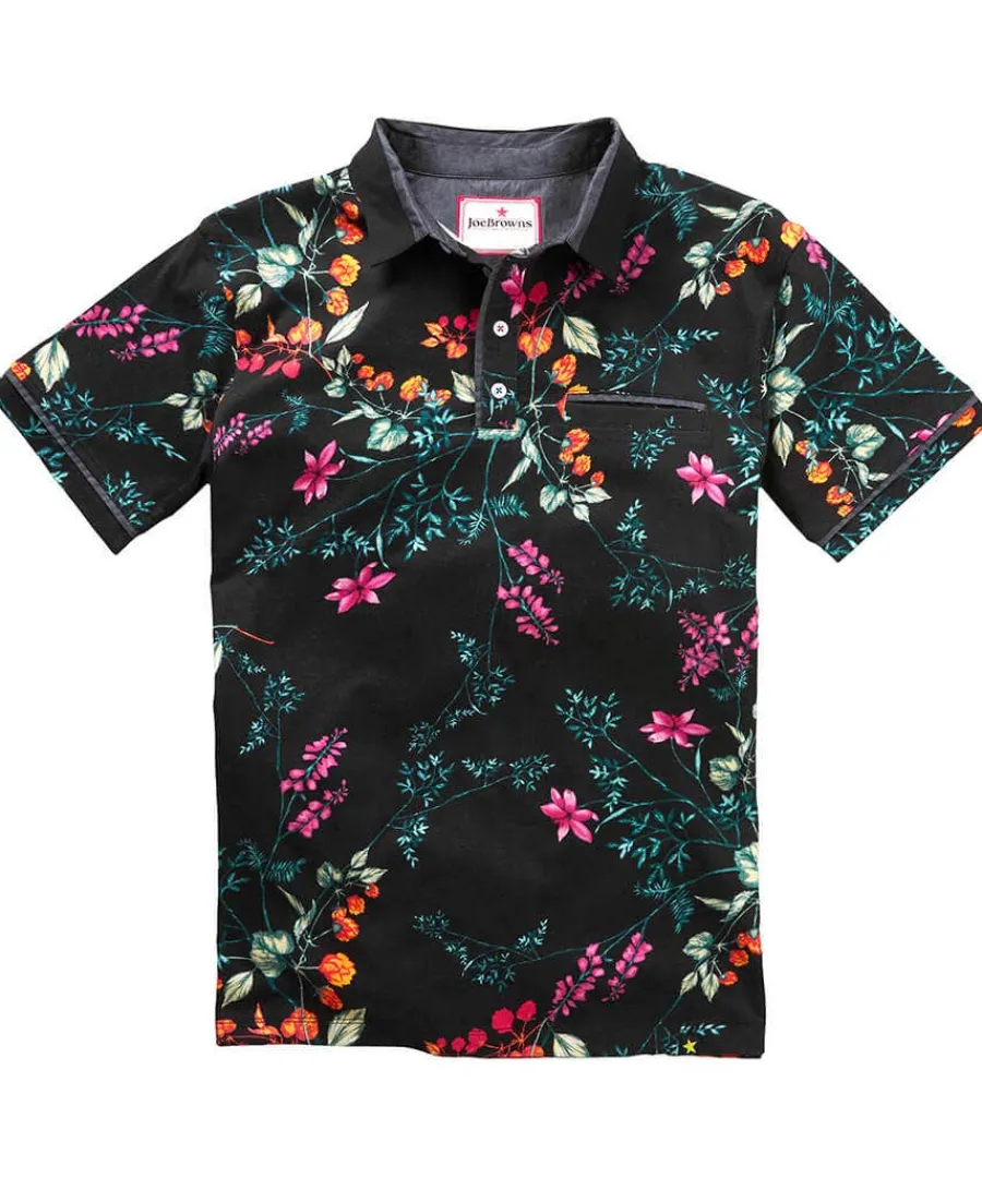 perfect_print_polo_shirt_0.webp Cheap Joe Browns Perfect Print Polo Shirt Black