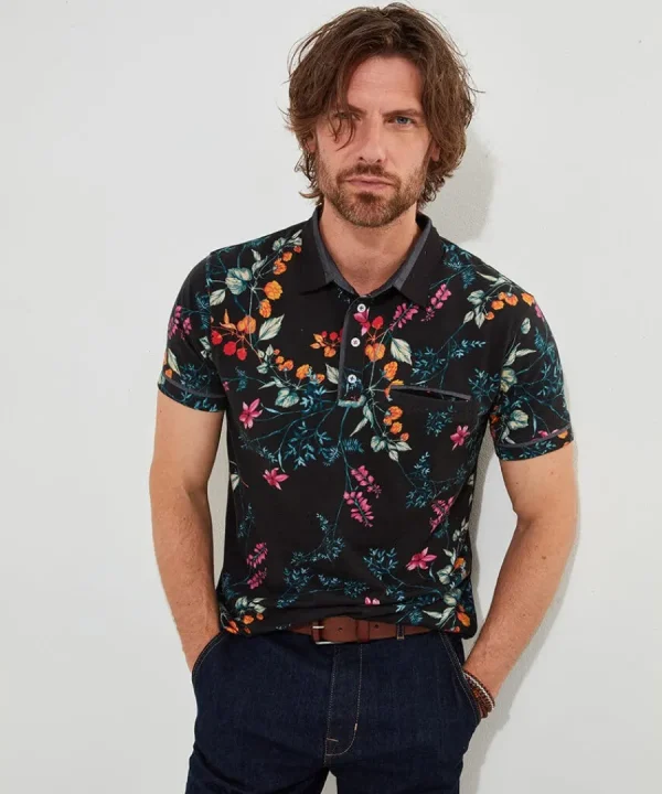 Cheap Joe Browns Perfect Print Polo Shirt Black