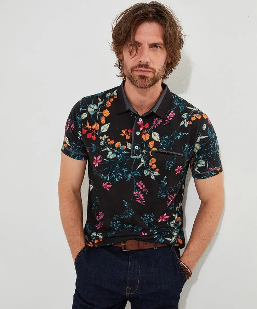 perfect_print_polo_shirt_2.webp Cheap Joe Browns Perfect Print Polo Shirt Black