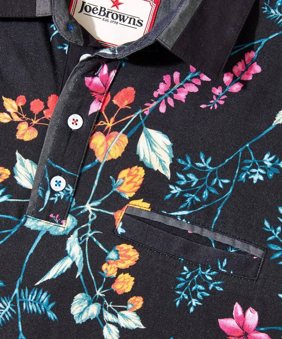 perfect_print_polo_shirt_6.webp Cheap Joe Browns Perfect Print Polo Shirt Black