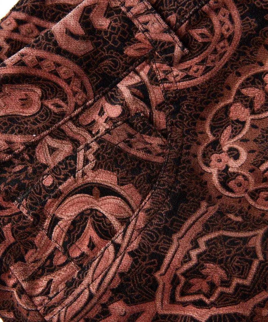 perfectly_paisley_printed_5.webp Sale Joe Browns Perfectly Paisley Printed Moleskin Trousers Brown