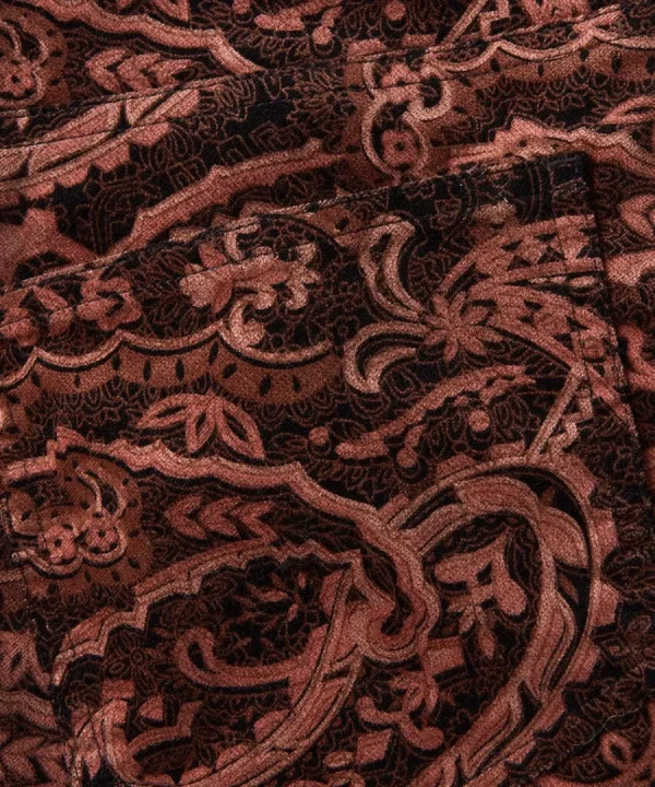 Sale Joe Browns Perfectly Paisley Printed Moleskin Trousers Brown
