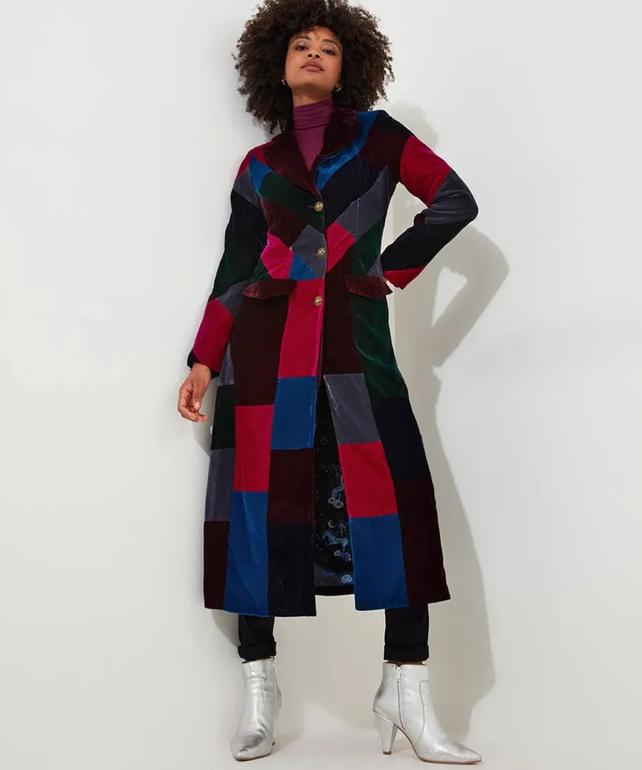 perfectly_patchwork_coat_1.webp New Joe Browns Perfectly Patchwork Coat Multi
